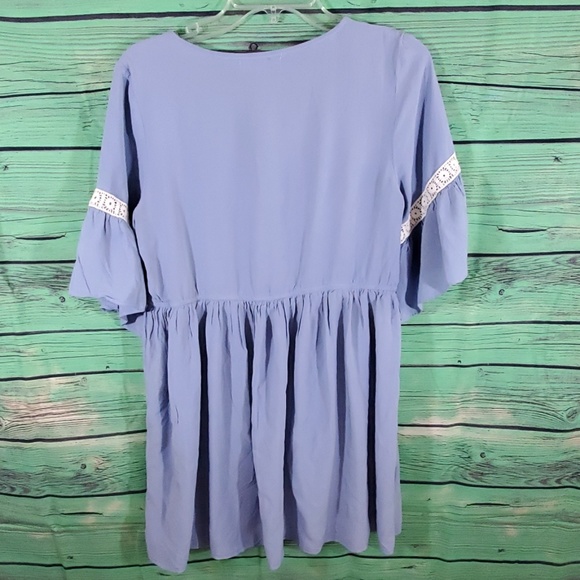 Umgee periwinkle and lace tunic dress - Picture 4 of 4